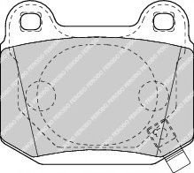 Set placute frana,frana disc SUBARU FORESTER (SJ) (2013 - 2016) FERODO FDB1562 piesa NOUA