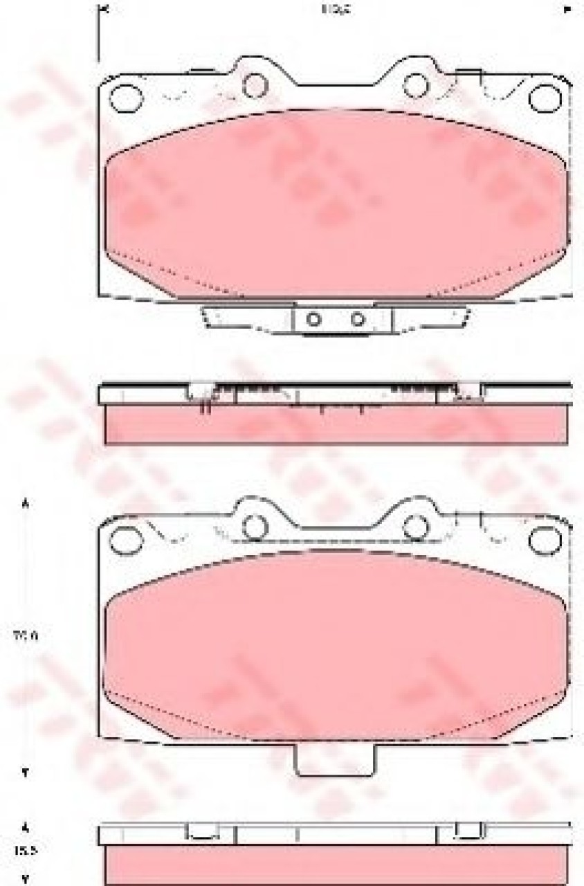 Set placute frana,frana disc SUBARU IMPREZA Limuzina (GD) (1999 - 2016) TRW GDB3307 piesa NOUA