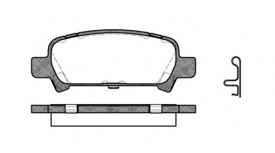 Set placute frana,frana disc SUBARU IMPREZA Limuzina (GD) (1999 - 2016) REMSA 0729.02 piesa NOUA