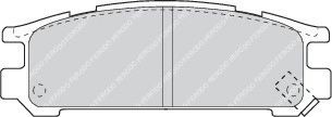 Set placute frana,frana disc SUBARU LEGACY III (BE, BH) (1998 - 2003) FERODO FDB790 piesa NOUA