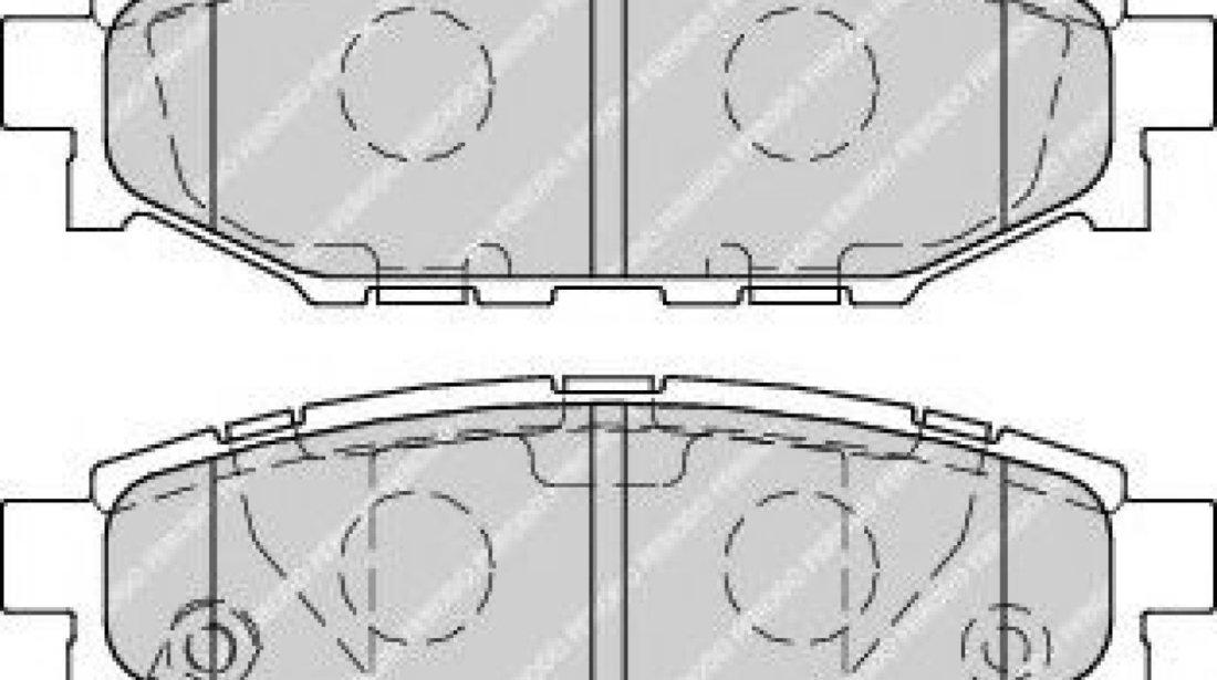 Set placute frana,frana disc SUBARU LEGACY IV Combi (BL, BP, B13) (2003 - 2016) FERODO FDB1947 piesa NOUA