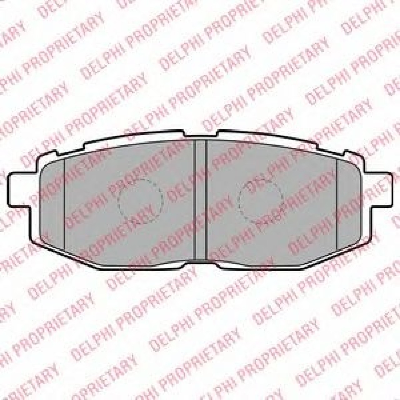 Set placute frana,frana disc SUBARU LEGACY V Combi (BM, BR) (2009 - 2016) DELPHI LP2076 piesa NOUA