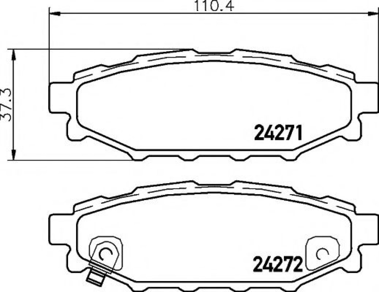 Set placute frana,frana disc SUBARU LEGACY V Combi (BM, BR) (2009 - 2016) TEXTAR 2427101 piesa NOUA