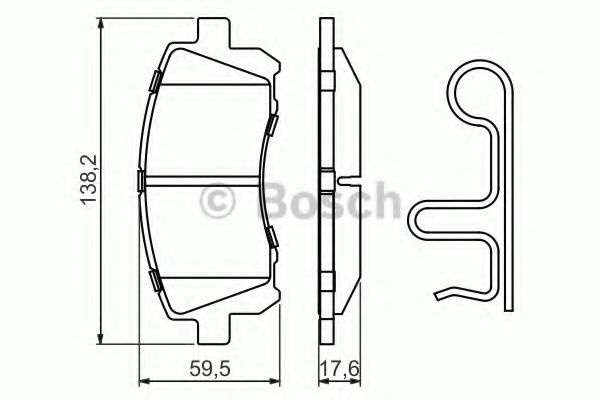 Set placute frana,frana disc SUBARU OUTBACK (BE, BH) (1998 - 2003) BOSCH 0 986 424 700 piesa NOUA