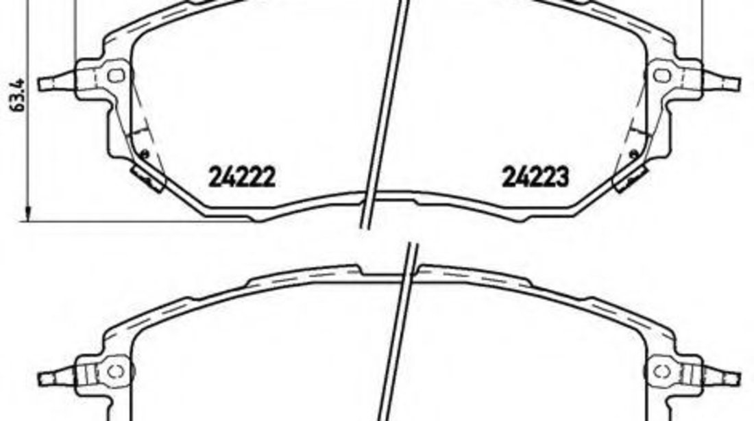 Set placute frana,frana disc SUBARU OUTBACK (BL, BP) (2003 - 2009) BREMBO P 78 017 piesa NOUA