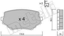 Set placute frana,frana disc SUZUKI GRAND VITARA I...