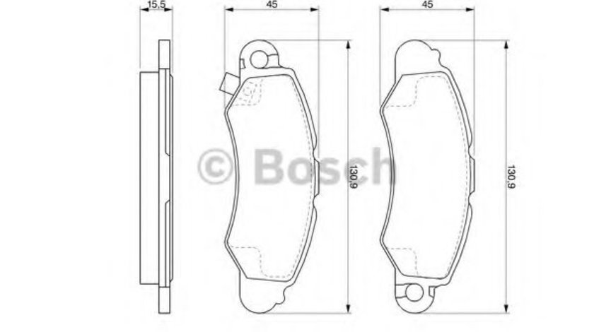 Set placute frana,frana disc SUZUKI SWIFT II Hatchback (EA, MA) (1989 - 2005) BOSCH 0 986 424 804 piesa NOUA