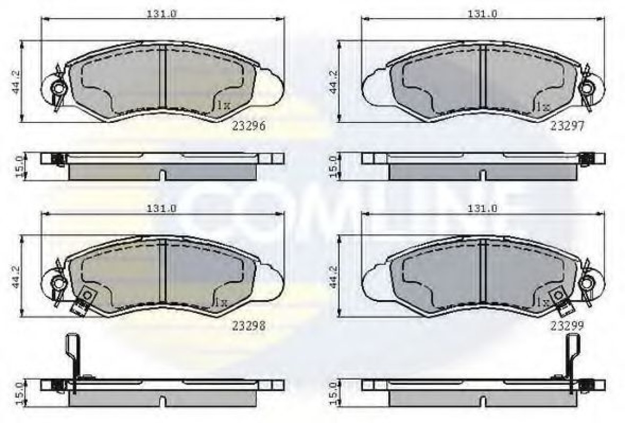 Set placute frana,frana disc SUZUKI SWIFT II Hatchback (EA, MA) (1989 - 2005) COMLINE CBP3814 piesa NOUA