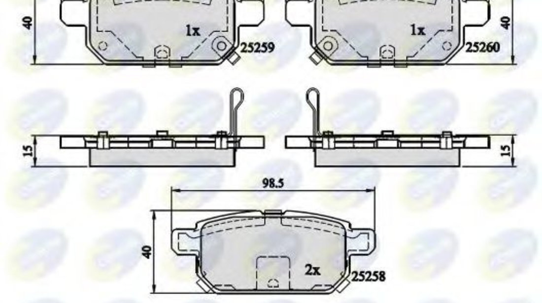 Set placute frana,frana disc SUZUKI SWIFT IV (FZ, NZ) (2010 - 2016) COMLINE CBP32128 piesa NOUA