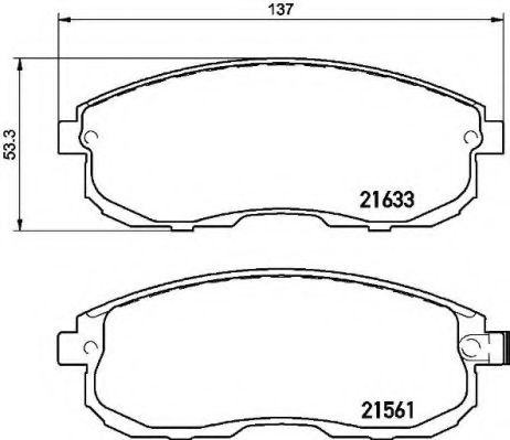 Set placute frana,frana disc SUZUKI SX4 (EY, GY) (2006 - 2016) BREMBO P 79 030 piesa NOUA