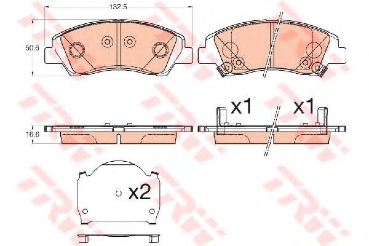 Set placute frana,frana disc SUZUKI SX4 S-Cross (2013 - 2016) TRW GDB3618 piesa NOUA