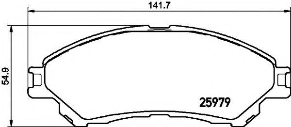 Set placute frana,frana disc SUZUKI SX4 S-Cross (2013 - 2016) TEXTAR 2597901 piesa NOUA