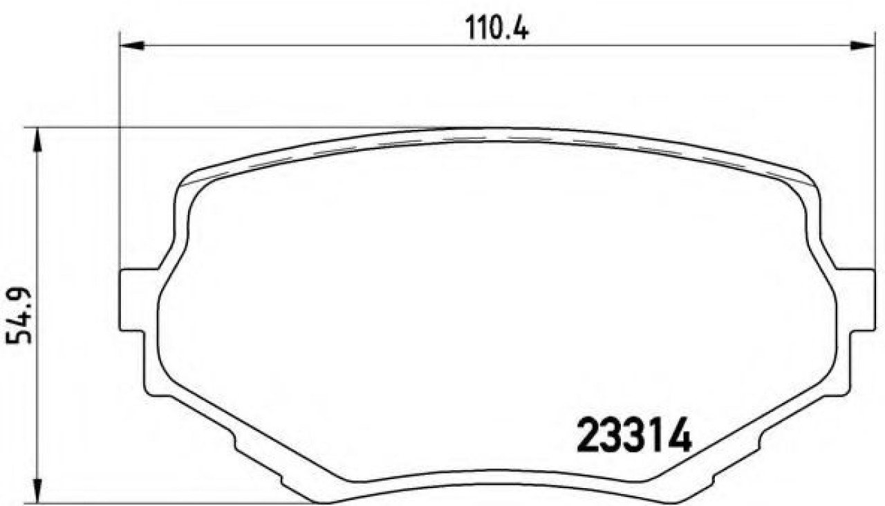 Set placute frana,frana disc SUZUKI VITARA Cabrio (ET, TA) (1988 - 2002) BREMBO P 79 009 piesa NOUA