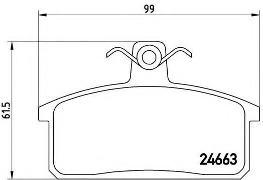 Set placute frana,frana disc SUZUKI VITARA (ET, TA) (1988 - 1998) BREMBO P 79 007 piesa NOUA