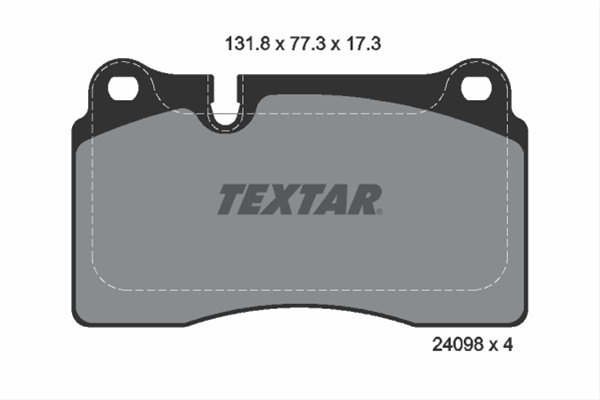 Set Placute Frana,frana Disc Textar Audi 2409801