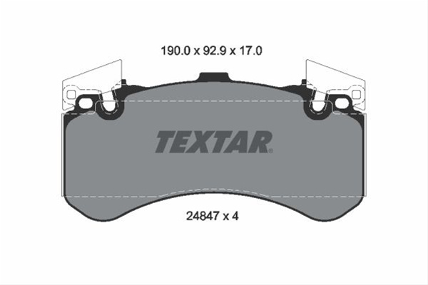 Set Placute Frana,frana Disc Textar Bentley 2484701