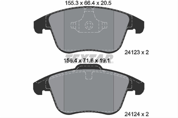 Set Placute Frana,frana Disc Textar Eicher 2412301