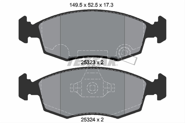 Set Placute Frana,frana Disc Textar Lancia 2532301