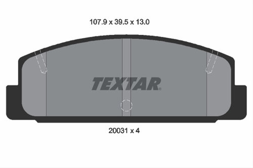 Set Placute Frana,frana Disc Textar Mazda 2003101