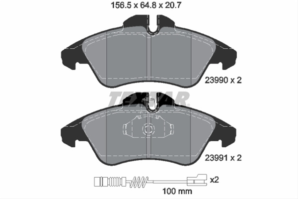 Set Placute Frana,frana Disc Textar Mercedes-Benz 2399002