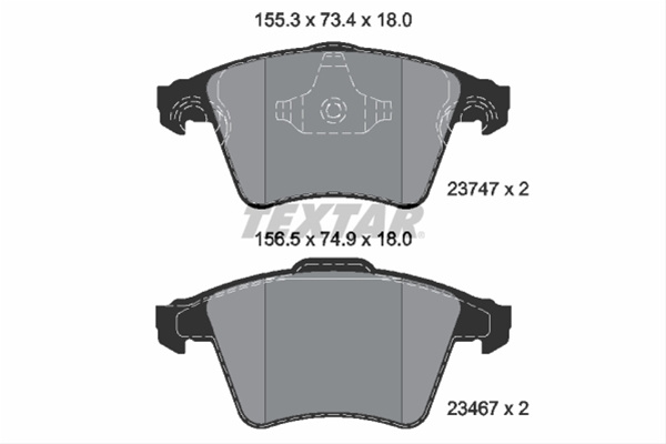 Set Placute Frana,frana Disc Textar Seat 2374702