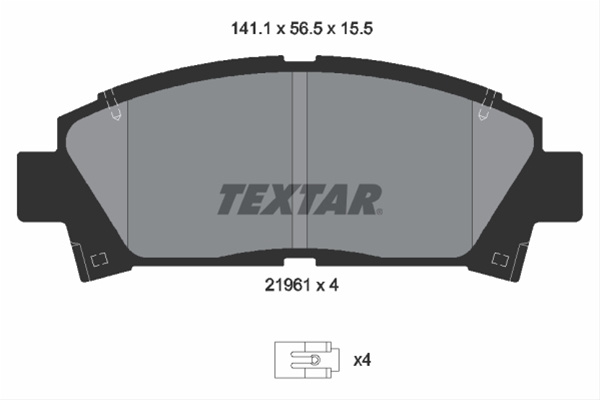 Set Placute Frana,frana Disc Textar Toyota 2196102