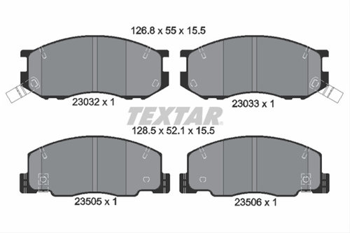 Set Placute Frana,frana Disc Textar Toyota 2303201