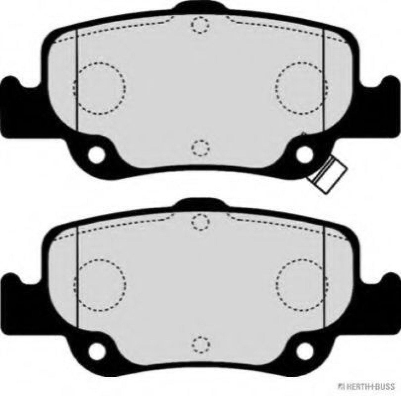 Set placute frana,frana disc TOYOTA AURIS (NRE15, ZZE15, ADE15, ZRE15, NDE15) (2006 - 2012) HERTH+BUSS JAKOPARTS J3612039 piesa NOUA