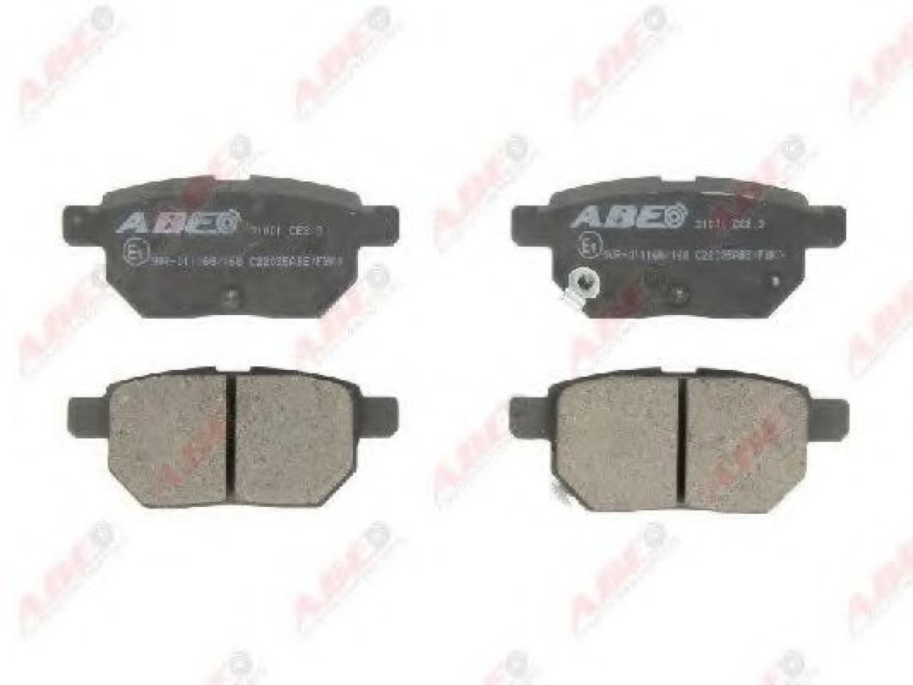 Set placute frana,frana disc TOYOTA AURIS (NRE15, ZZE15, ADE15, ZRE15, NDE15) (2006 - 2012) ABE C22035ABE piesa NOUA