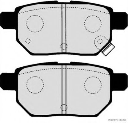 Set placute frana,frana disc TOYOTA AURIS (NRE15, ZZE15, ADE15, ZRE15, NDE15) (2006 - 2012) HERTH+BUSS JAKOPARTS J3612033 piesa NOUA