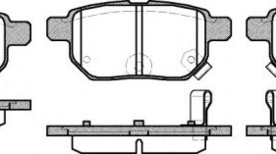 Set placute frana,frana disc TOYOTA AURIS (NRE15, ZZE15, ADE15, ZRE15, NDE15) (2006 - 2012) REMSA 1286.02 piesa NOUA