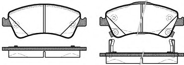 Set placute frana,frana disc TOYOTA AURIS (ZWE18, NZE18, ZRE18) (2012 - 2016) REMSA 1341.12 piesa NOUA