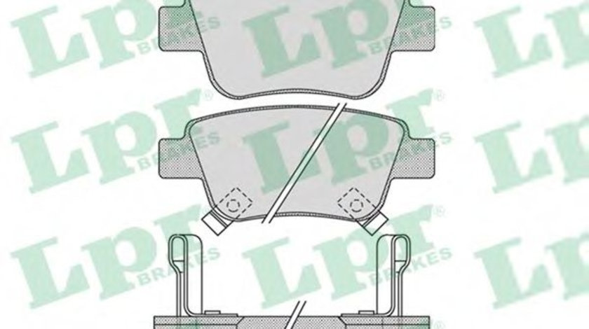 Set placute frana,frana disc TOYOTA AVENSIS Combi (T25) (2003 - 2008) LPR 05P1113 piesa NOUA