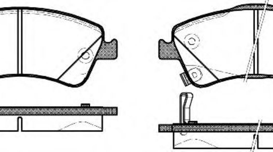 Set placute frana,frana disc TOYOTA AVENSIS combi (ZRT27, ADT27) (2009 - 2016) REMSA 1341.02 piesa NOUA