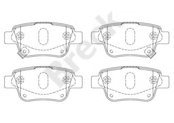 Set placute frana,frana disc TOYOTA AVENSIS Combi (T25) (2003 - 2008) Break 23620 00 702 10 piesa NOUA