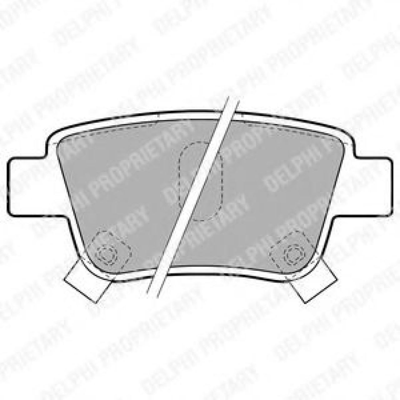 Set placute frana,frana disc TOYOTA AVENSIS Combi (T25) (2003 - 2008) DELPHI LP1785 piesa NOUA