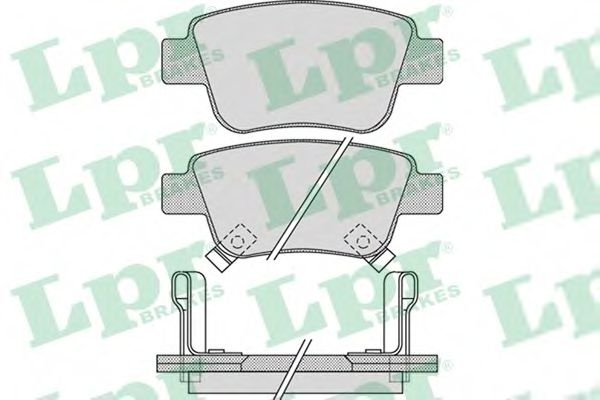 Set placute frana,frana disc TOYOTA AVENSIS Limuzina (T25) (2003 - 2008) LPR 05P1113 piesa NOUA