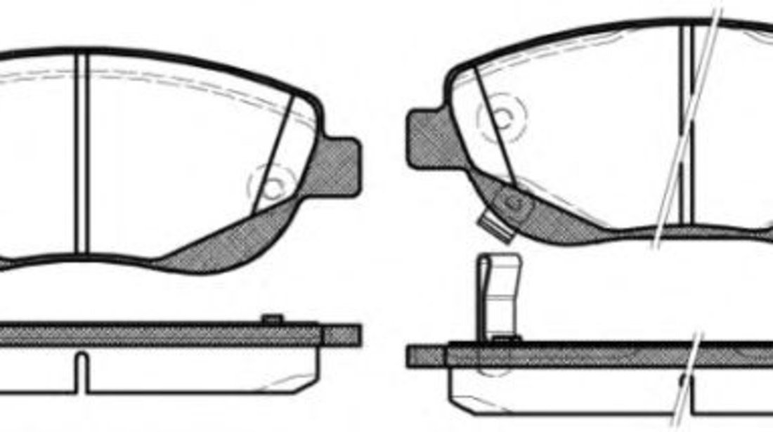 Set placute frana,frana disc TOYOTA AVENSIS Limuzina (ZRT27, ADT27) (2008 - 2016) REMSA 1448.02 piesa NOUA