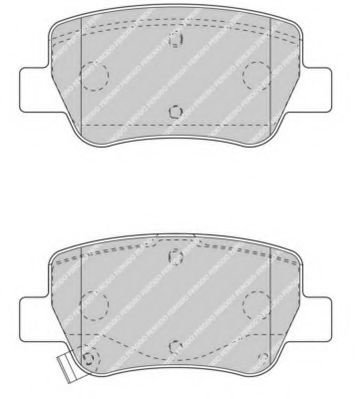 Set placute frana,frana disc TOYOTA AVENSIS Limuzina (ZRT27, ADT27) (2008 - 2016) FERODO FDB4411 pie...