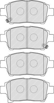 Set placute frana,frana disc TOYOTA COROLLA (CDE12, ZZE12, NDE12, ZDE12) (2001 - 2007) FERODO FDB1985 piesa NOUA