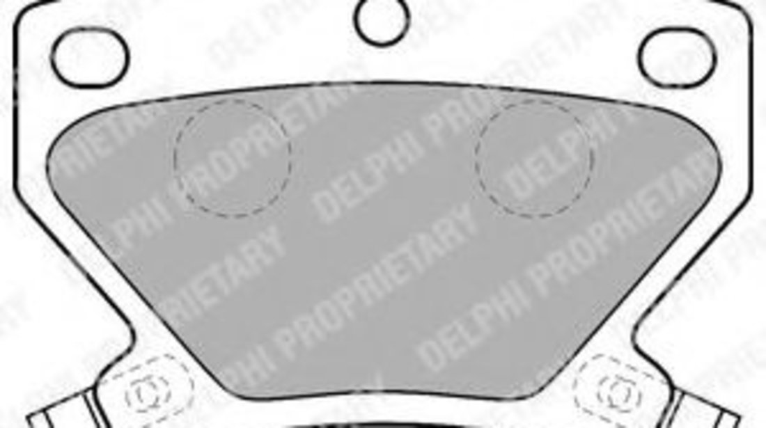 Set placute frana,frana disc TOYOTA COROLLA Verso (ZDE12, CDE12) (2001 - 2004) DELPHI LP1513 piesa NOUA