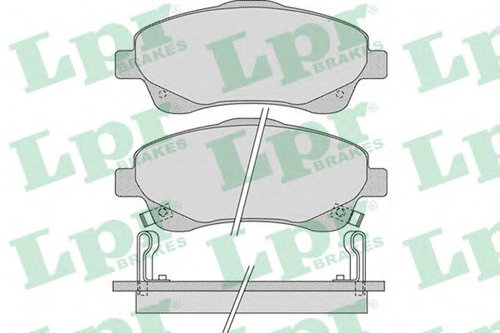 Set placute frana,frana disc TOYOTA COROLLA Verso (ZER, ZZE12, R1) (2004 - 2009) LPR 05P1114 piesa N...