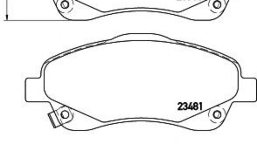 Set placute frana,frana disc TOYOTA COROLLA Verso (ZER, ZZE12, R1) (2004 - 2009) TEXTAR 2376802 piesa NOUA