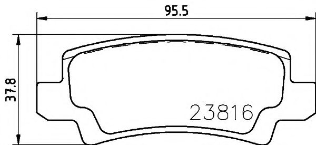 Set placute frana,frana disc TOYOTA COROLLA Limuzina (E12J, E12T) (2001 - 2008) TEXTAR 2381601 piesa NOUA