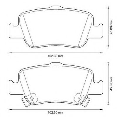 Set placute frana,frana disc TOYOTA COROLLA Limuzina (E15) (2006 - 2016) JURID 572601JC piesa NOUA