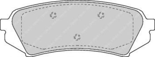 Set placute frana,frana disc TOYOTA LAND CRUISER AMAZON (FZJ1, UZJ1) (1998 - 2007) FERODO FDB1457 pi...