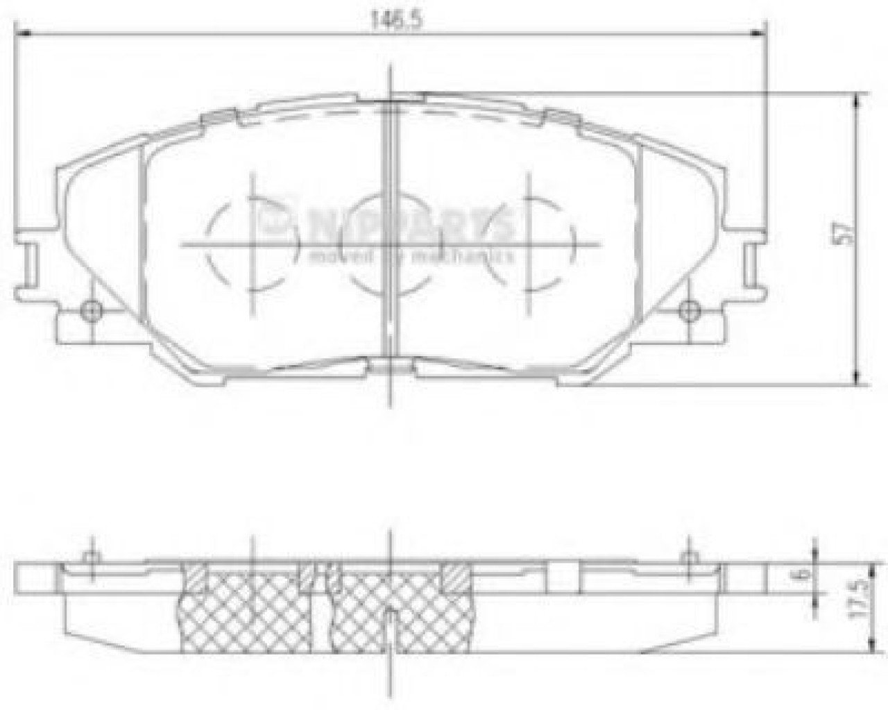 Set placute frana,frana disc TOYOTA PRIUS PLUS (ZVW4) (2011 - 2016) NIPPARTS N3602138 piesa NOUA