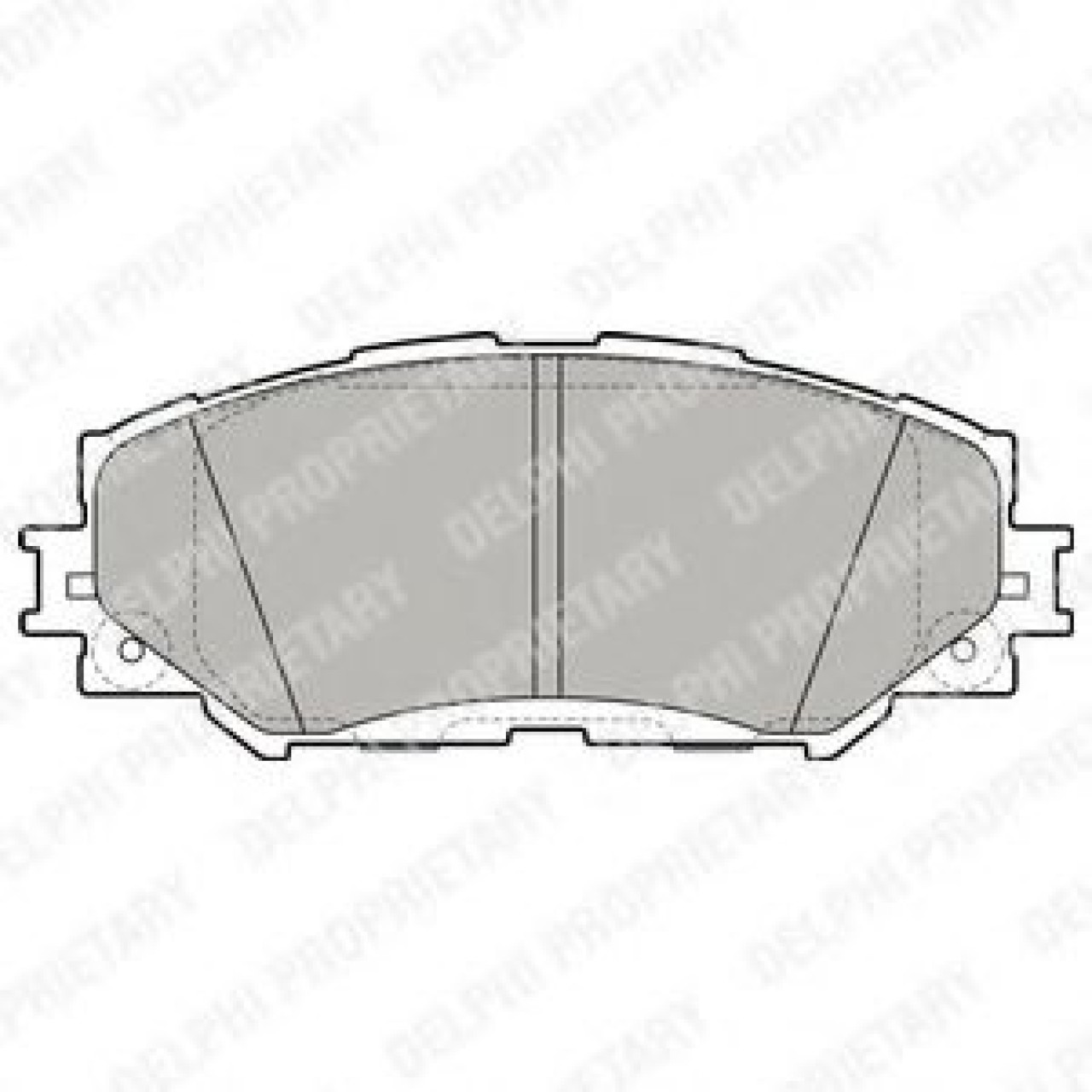 Set placute frana,frana disc TOYOTA PRIUS PLUS (ZVW4) (2011 - 2016) DELPHI LP2002 piesa NOUA