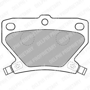 Set placute frana,frana disc TOYOTA PRIUS Hatchback (NHW2) (2003 - 2009) DELPHI LP1513 piesa NOUA