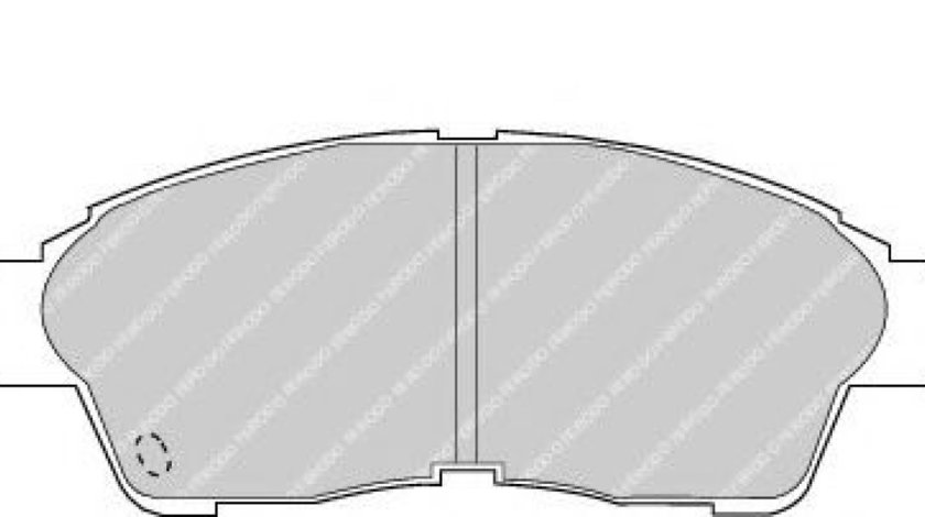 Set placute frana,frana disc TOYOTA RAV 4 I (SXA1) (1994 - 2000) FERODO FDB867 piesa NOUA